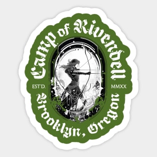 Camp Rivendell (white) Sticker